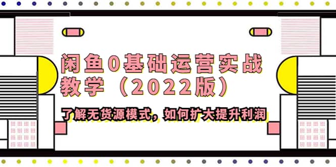 闲鱼0基础运营实战教学（2022版）了解无货源模式，如何扩大提升利润网创吧-网创项目资源站-副业项目-创业项目-搞钱项目共创吧