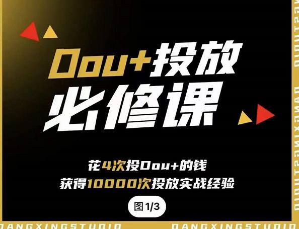 代同学DOU+投放训练营，用付费流量撬动大额自然流量，过得超额变现转化网创吧-网创项目资源站-副业项目-创业项目-搞钱项目共创吧