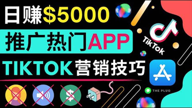 无需露脸，无需录音，无需投资，TIKTOK上传短视频，最高日入5000美元网创吧-网创项目资源站-副业项目-创业项目-搞钱项目共创吧