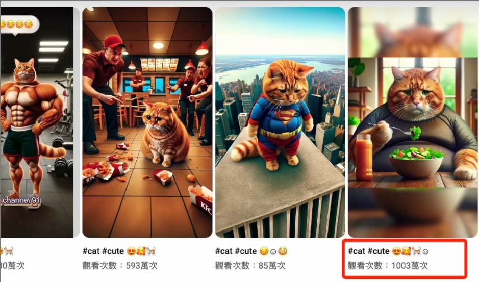 AI貓咪剧情号，30天涨粉100w，制作简单，一个视频全网分发，轻松月入1W+共创吧-网创项目资源站-副业项目-创业项目-搞钱项目共创吧