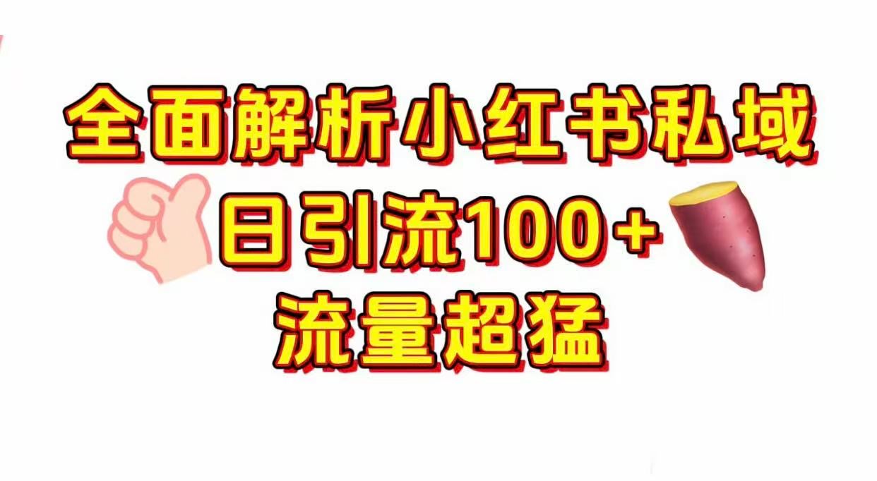 小红书私域引流 每天加100+网创吧-网创项目资源站-副业项目-创业项目-搞钱项目共创吧