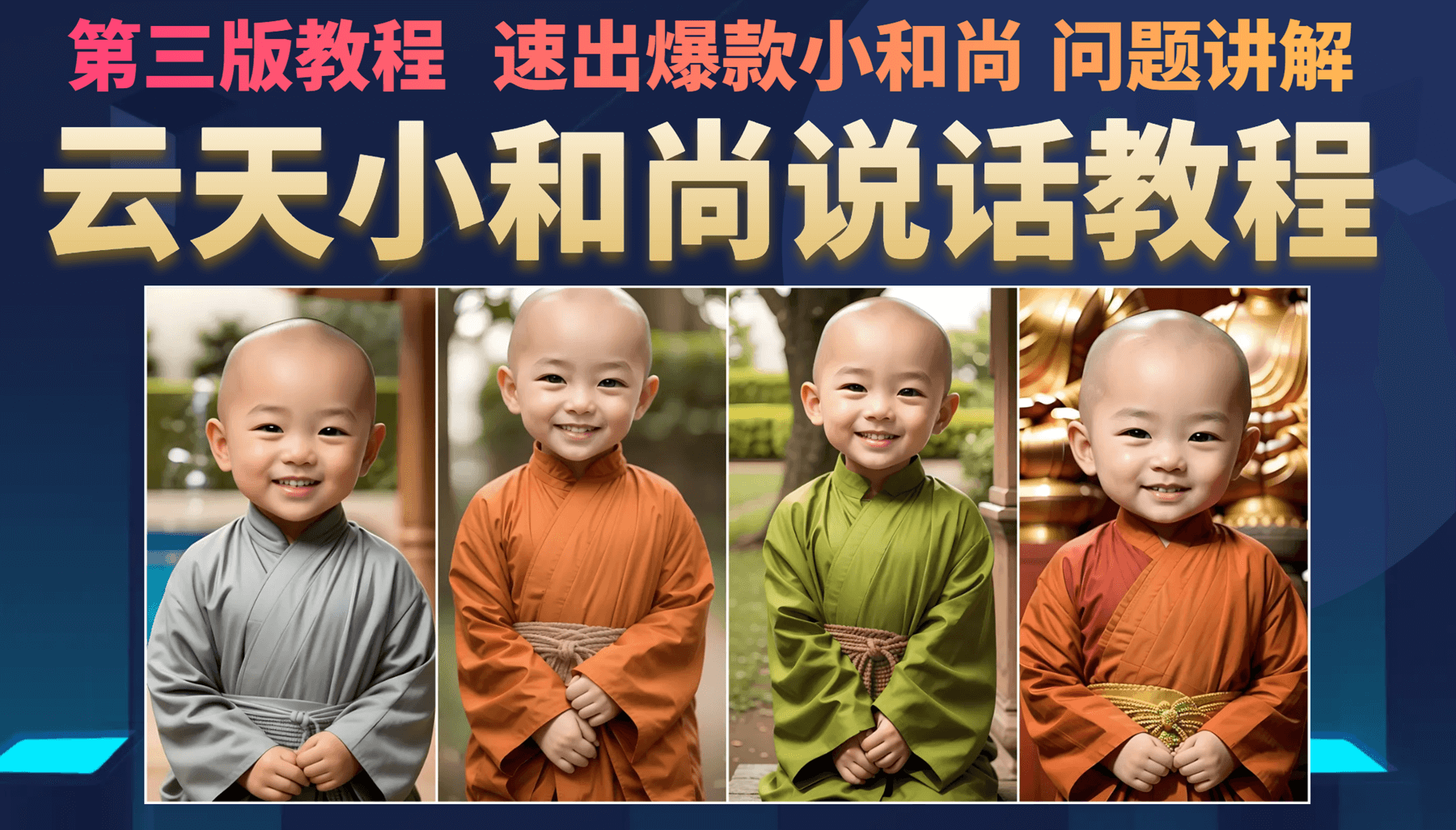 云天小和尚会说话，7天万粉（第3版教程）共创吧-网创项目资源站-副业项目-创业项目-搞钱项目共创吧