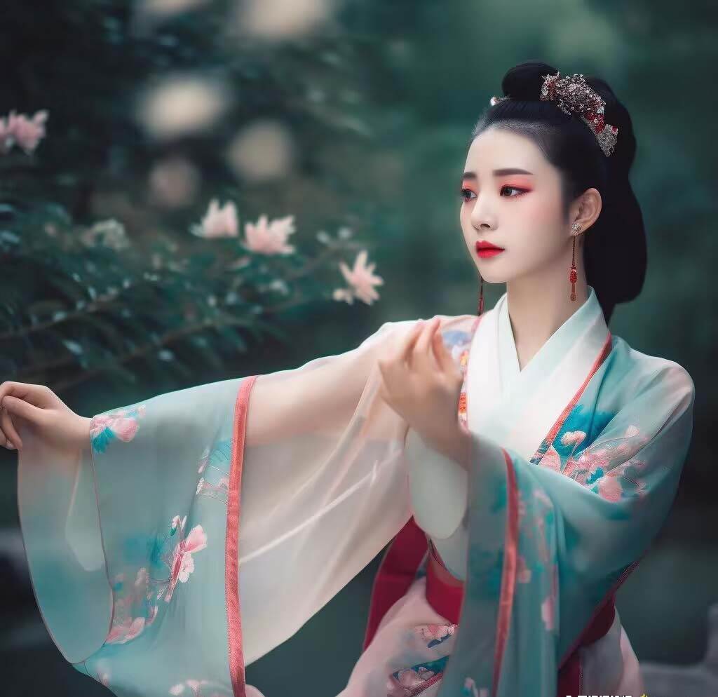 Midjourney关键词-AI生成中国风古装汉服美女人像提示关键词网创吧-网创项目资源站-副业项目-创业项目-搞钱项目网创吧