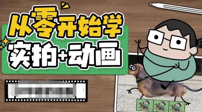 从零开始学实拍加动画，实拍加动画创意教程（49节视频课）网创吧-网创项目资源站-副业项目-创业项目-搞钱项目共创吧