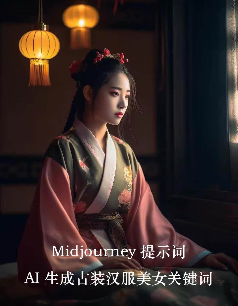 Midjourney关键词-AI生成中国风古装汉服美女人像提示关键词网创吧-网创项目资源站-副业项目-创业项目-搞钱项目网创吧