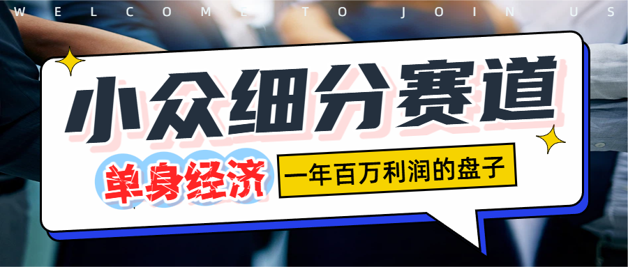 单身经济赛道，一天1000+共创吧-网创项目资源站-副业项目-创业项目-搞钱项目共创吧