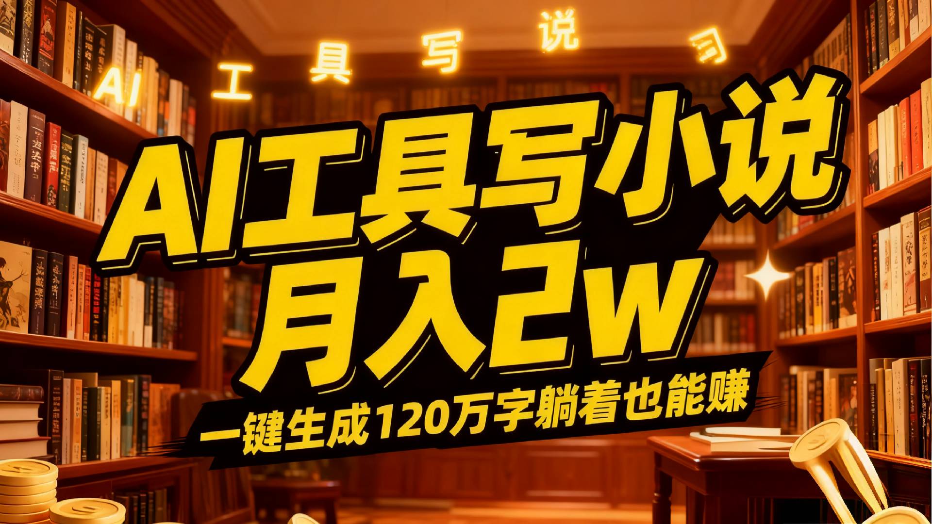 2026年AI工具写小说,一键生成120万字,躺着也能赚,月入2w+共创吧-网创项目资源站-副业项目-创业项目-搞钱项目共创吧
